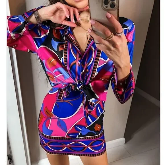 Zara Top Pucci Style Printed Blouse Size XS • BLOGGER FAVORITE •NEW WITH TAGS • - Picture 9 of 16